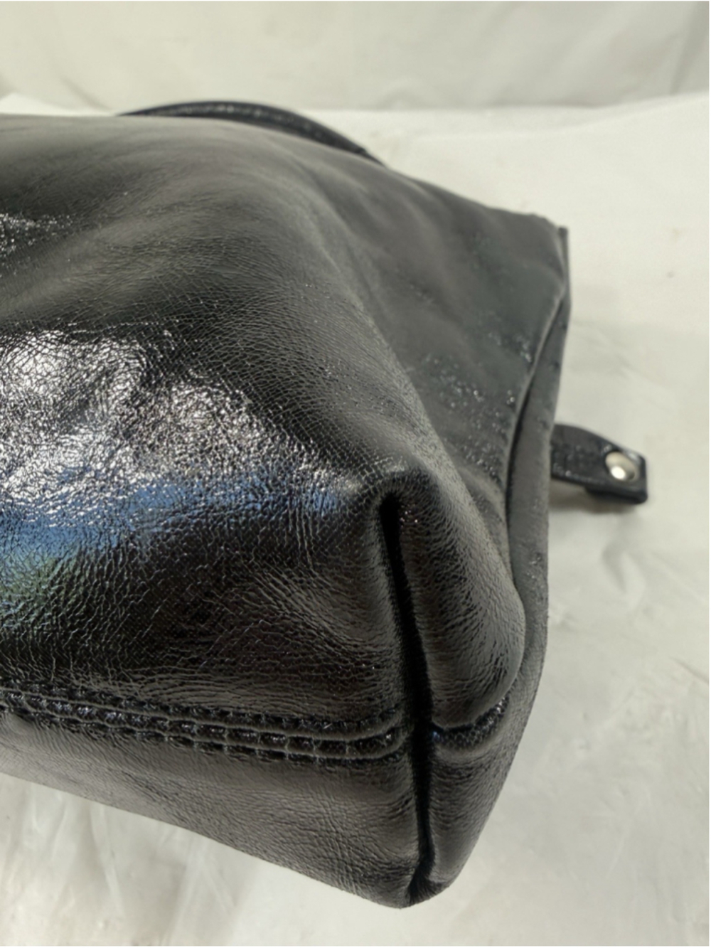 Donald J Pliner Black Leather Bag Purse - Picture 13 of 15